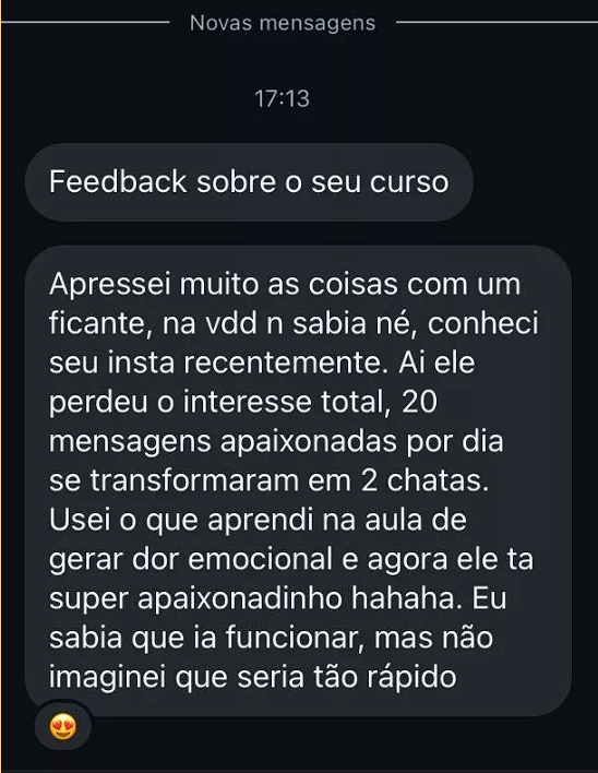 Feedback de cliente no WhatsApp